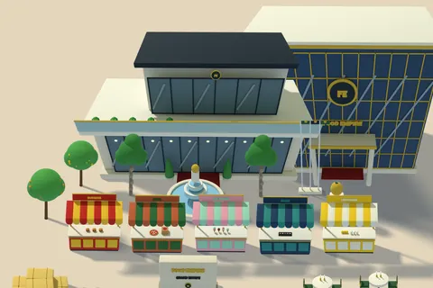 Stage 20, Food Empire Grand Estate: a food billionaire's private estate with farmland, a mansion and a grand market